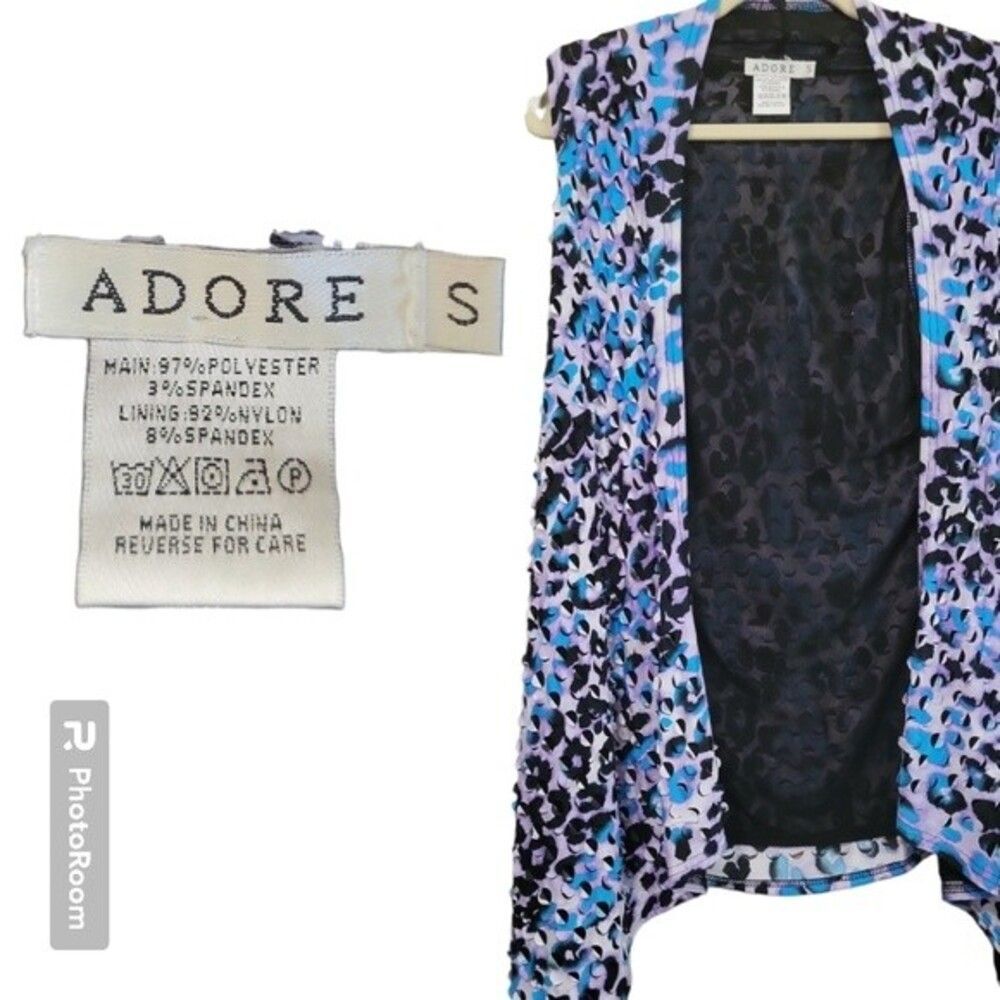 Adore Asymmetrical Colorful Funky Drapey Vest - S